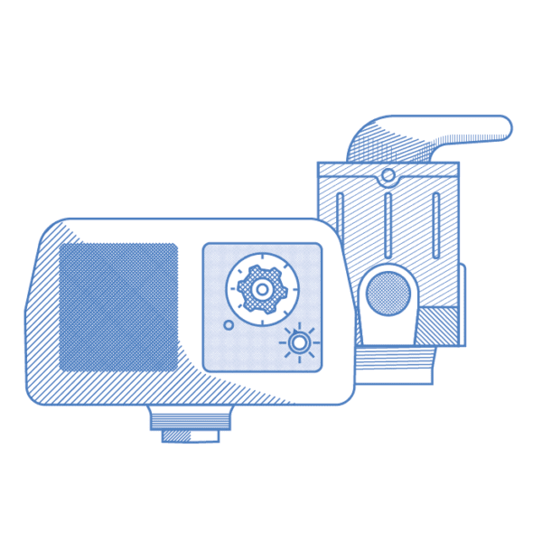 Válvulas para filtros y suavizadores de agua, Aquatrol y Válvulas manuales